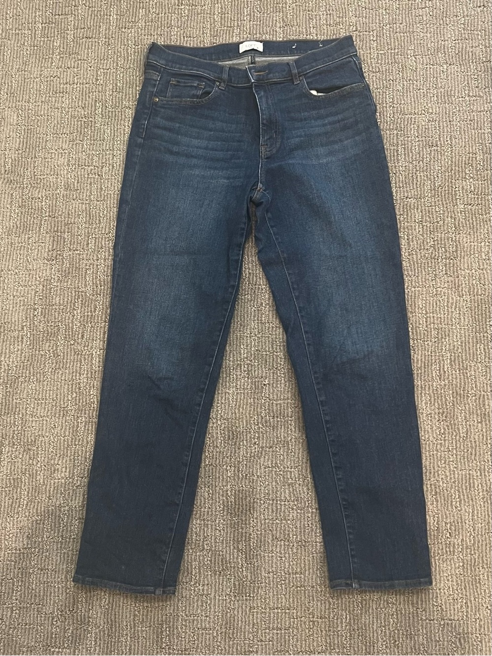 LOFT Dark Blue Slim Straight Jeans